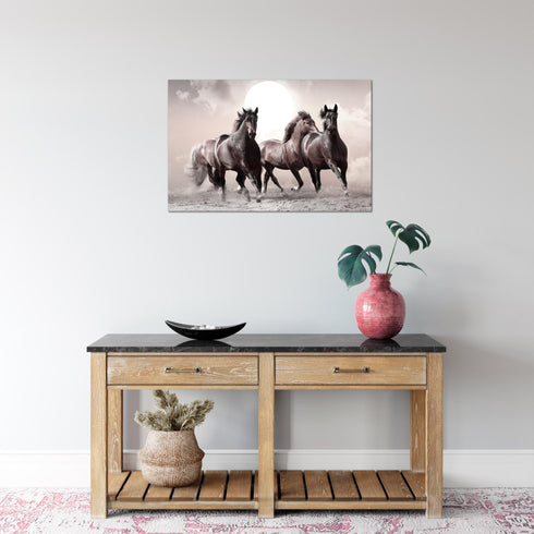 Wandbilder Wohnzimmer XXL Pferde Moderne Bilder Tiere